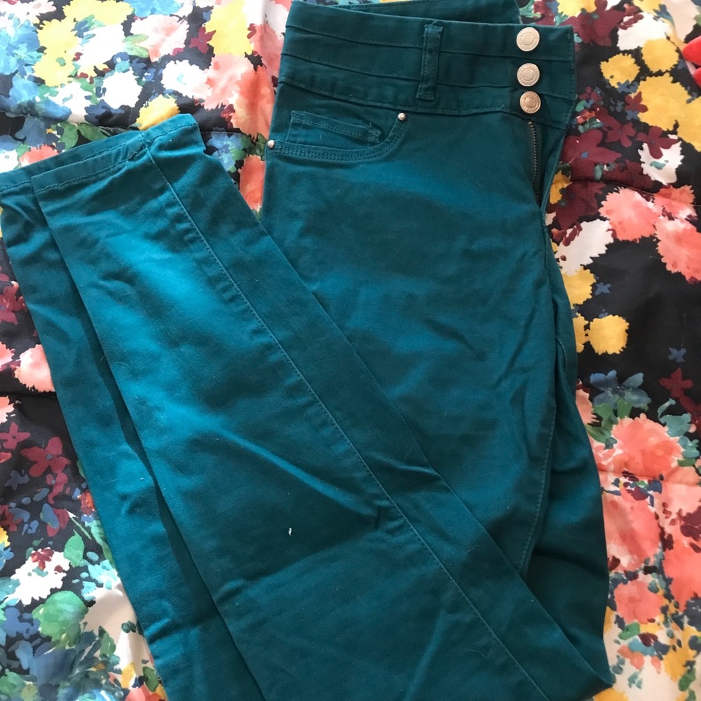 Fun Teal Skinny Jeans